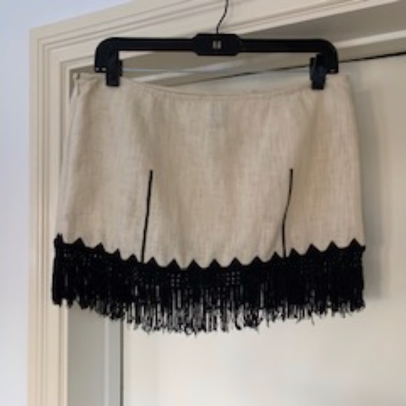 Free People Fringed Mini Skirt - Picture 2 of 4